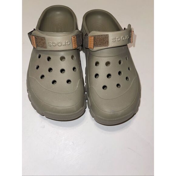 Crocs Comfort Off-road Sport Slip On Clogs With adjustable Strap Tan Mens 9 - Picture 2 of 7